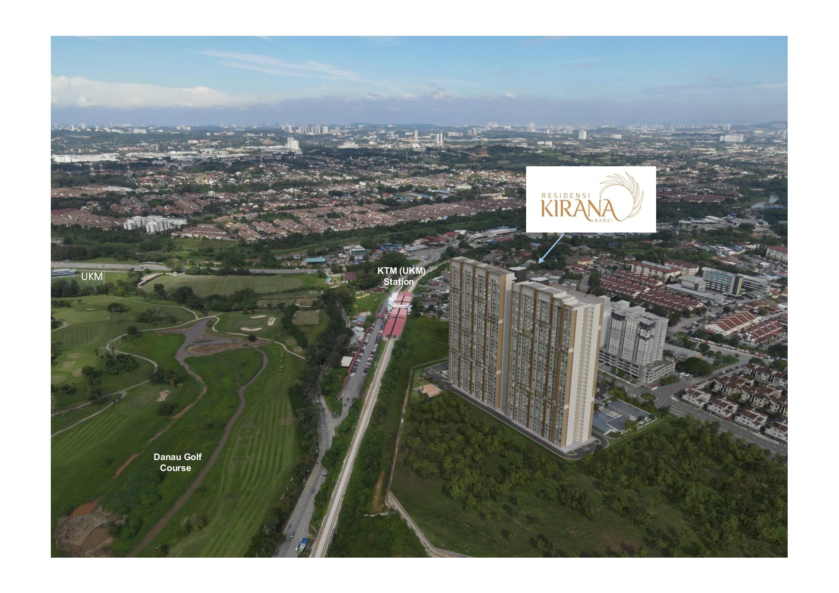Ilustrasi konteks lokasi Residensi Kirana Bangi