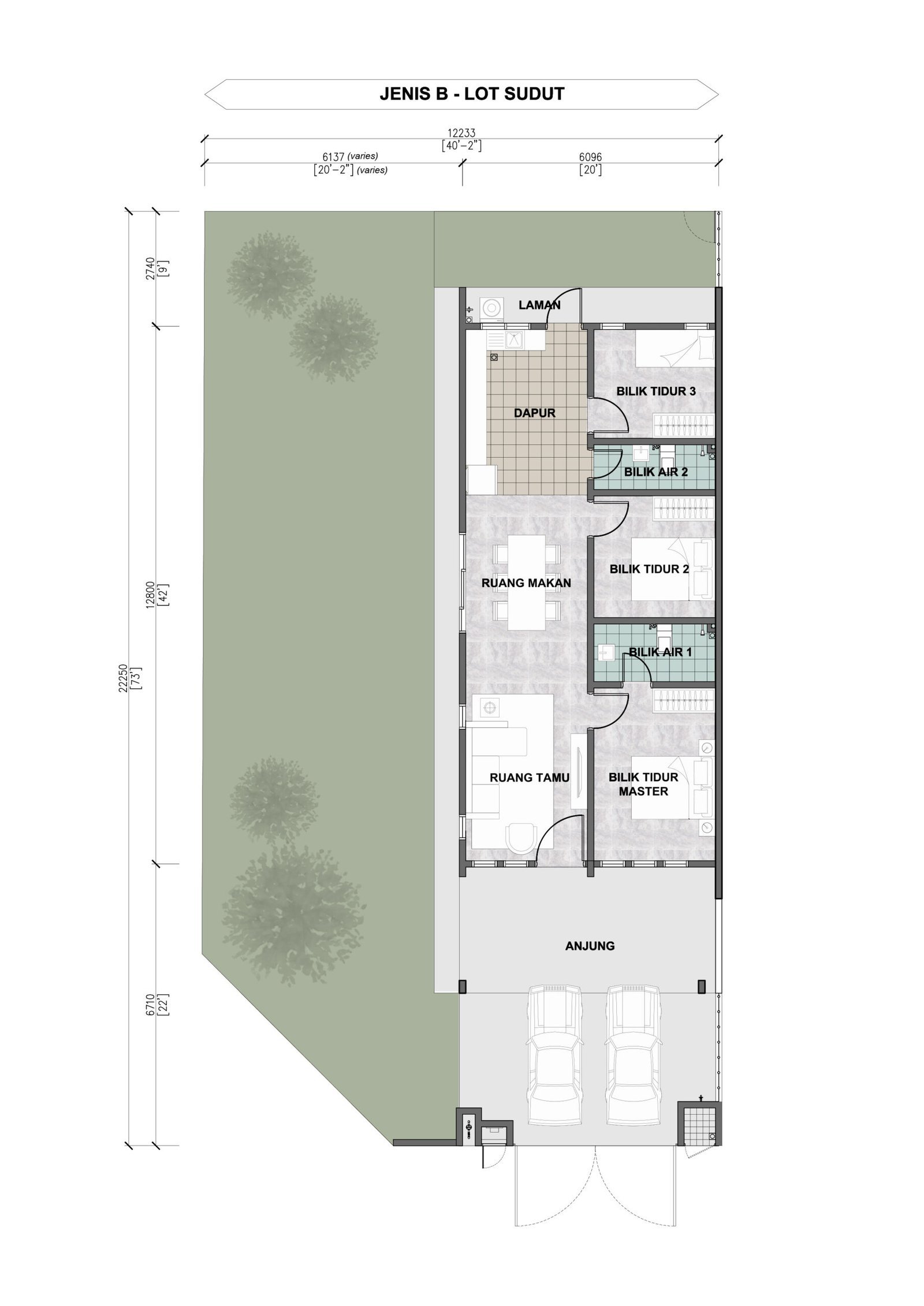 1 – TYPE B – CORNER LOT-01