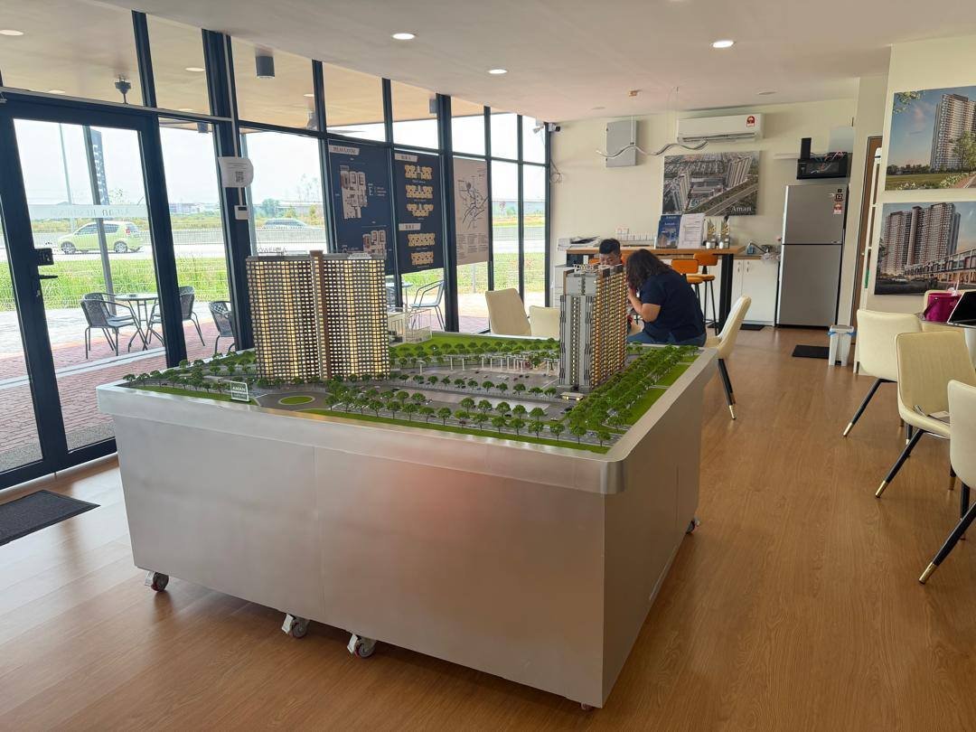 Ruang pameran galeri jualan Aman Residensi