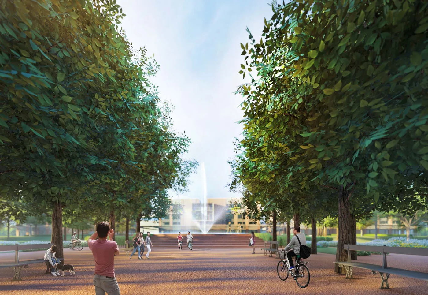 TownSquare park axis artist impression