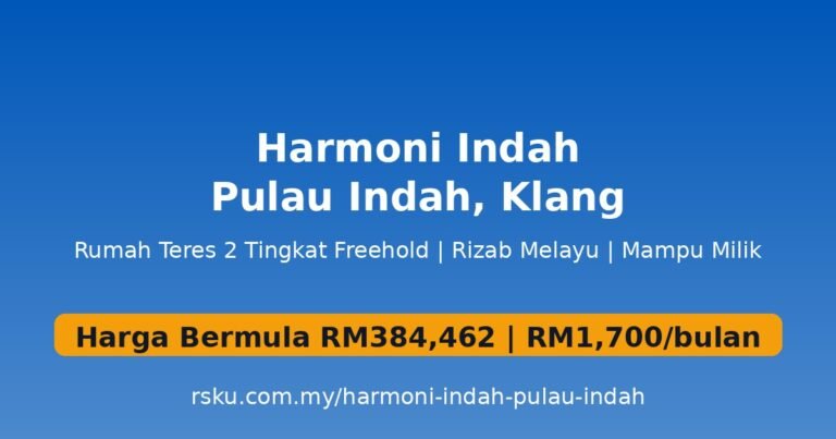Harmoni Indah Pulau Indah: Panduan Rumah Teres 2 Tingkat di Klang