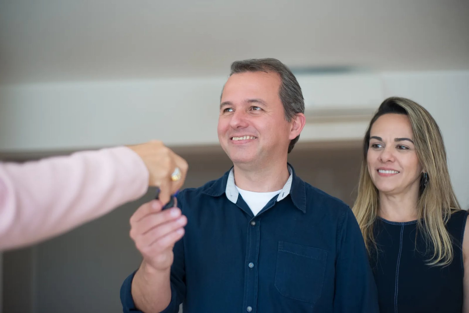 House keys handover new homeowner inspection