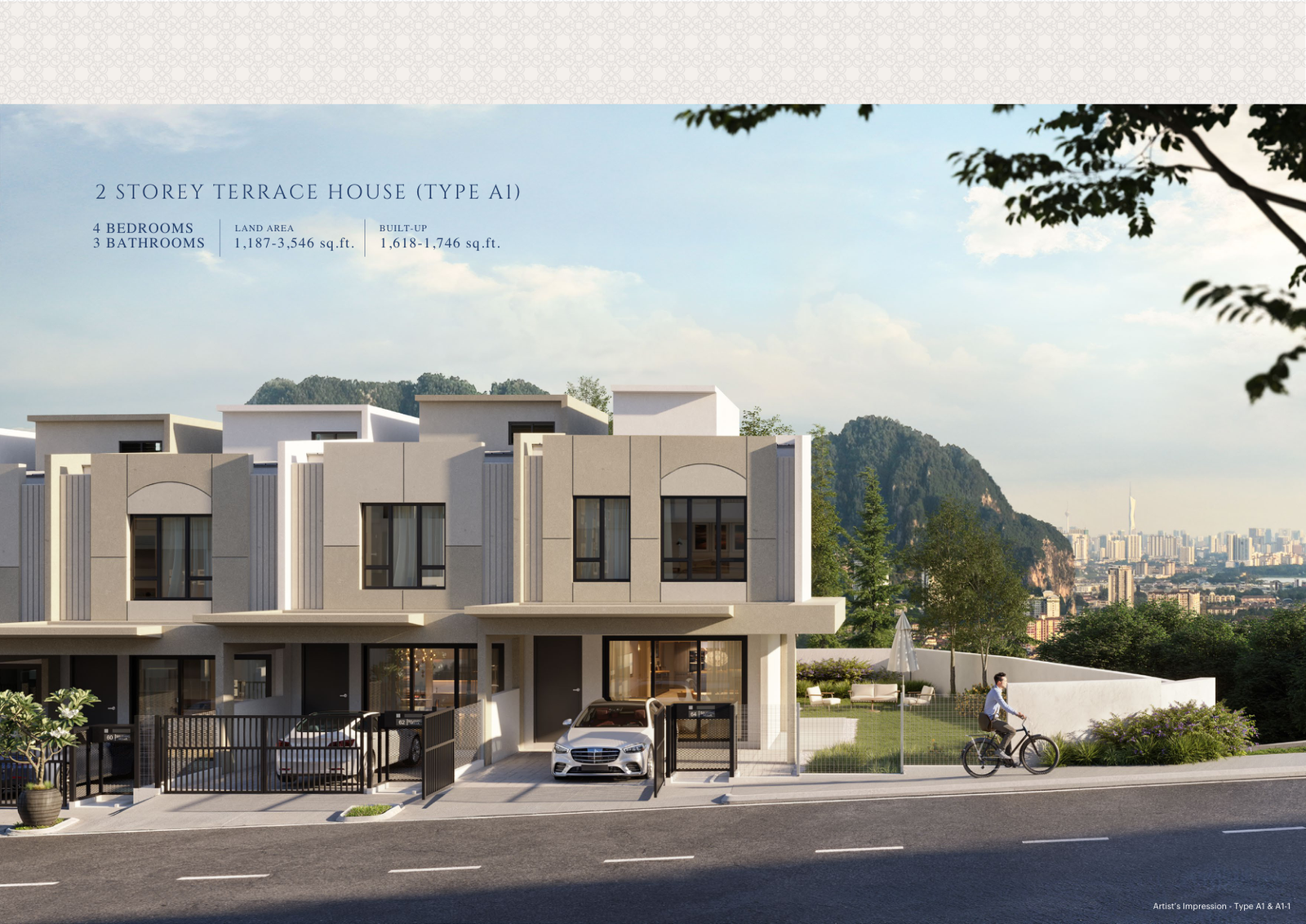 Selayang Mulia Type A1 2 Storey Terrace Artist Impression