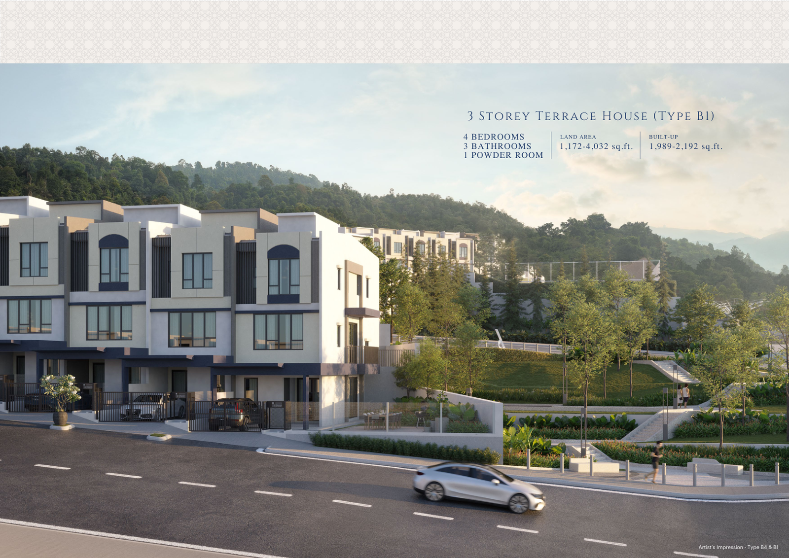 Selayang Mulia Type B1 3 Storey Terrace Artist Impression