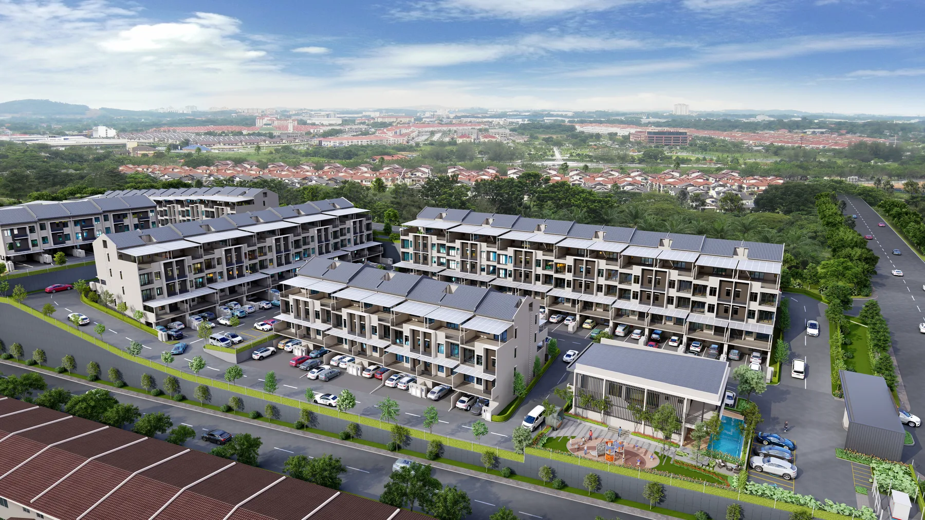Pandangan luar Residensi Lestari I Cheras South