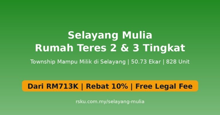 Selayang Mulia: Rumah Teres 2 & 3 Tingkat Mampu Milik di Selayang