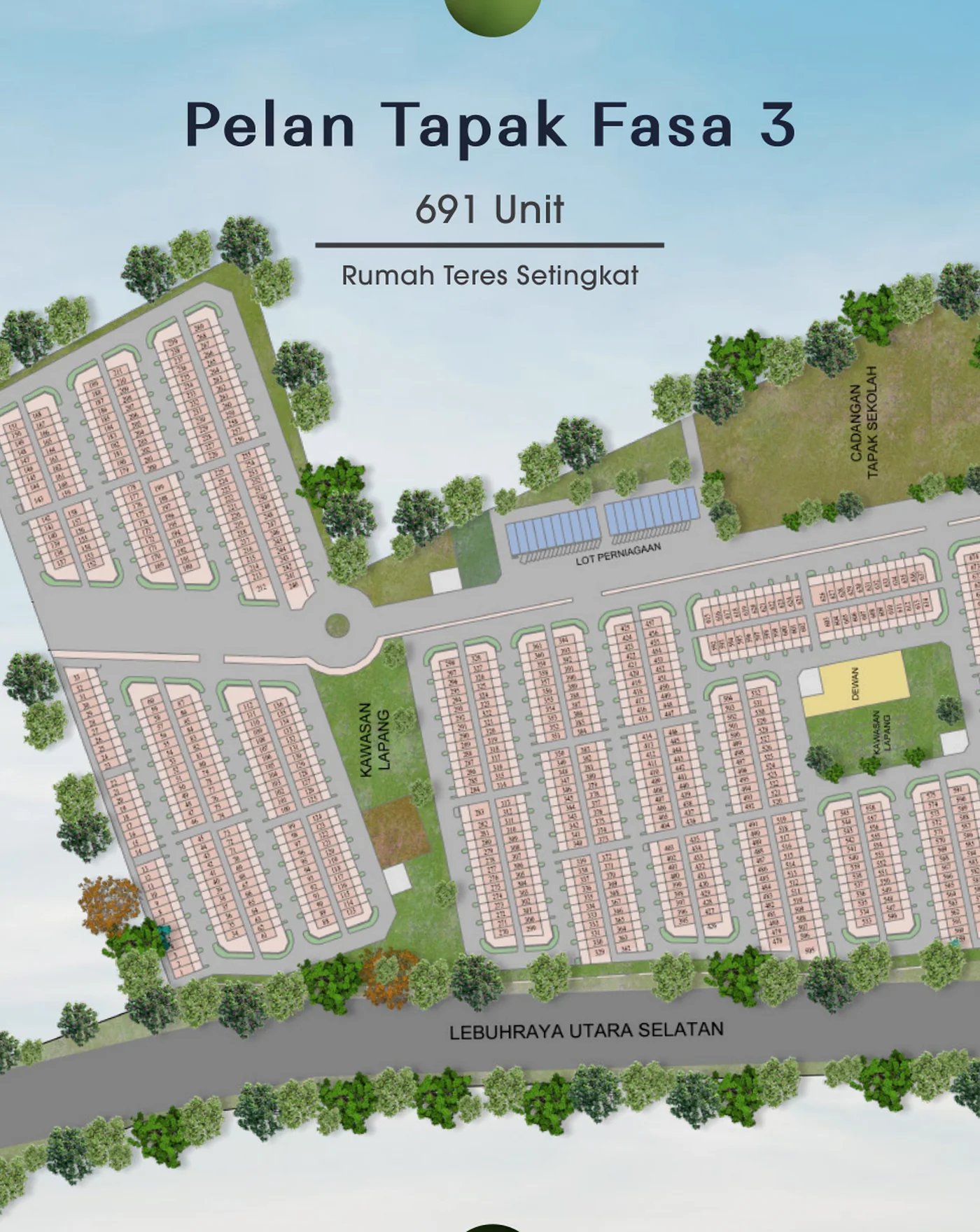 Pelan tapak Fasa 3 Serindit Lagenda Ardea