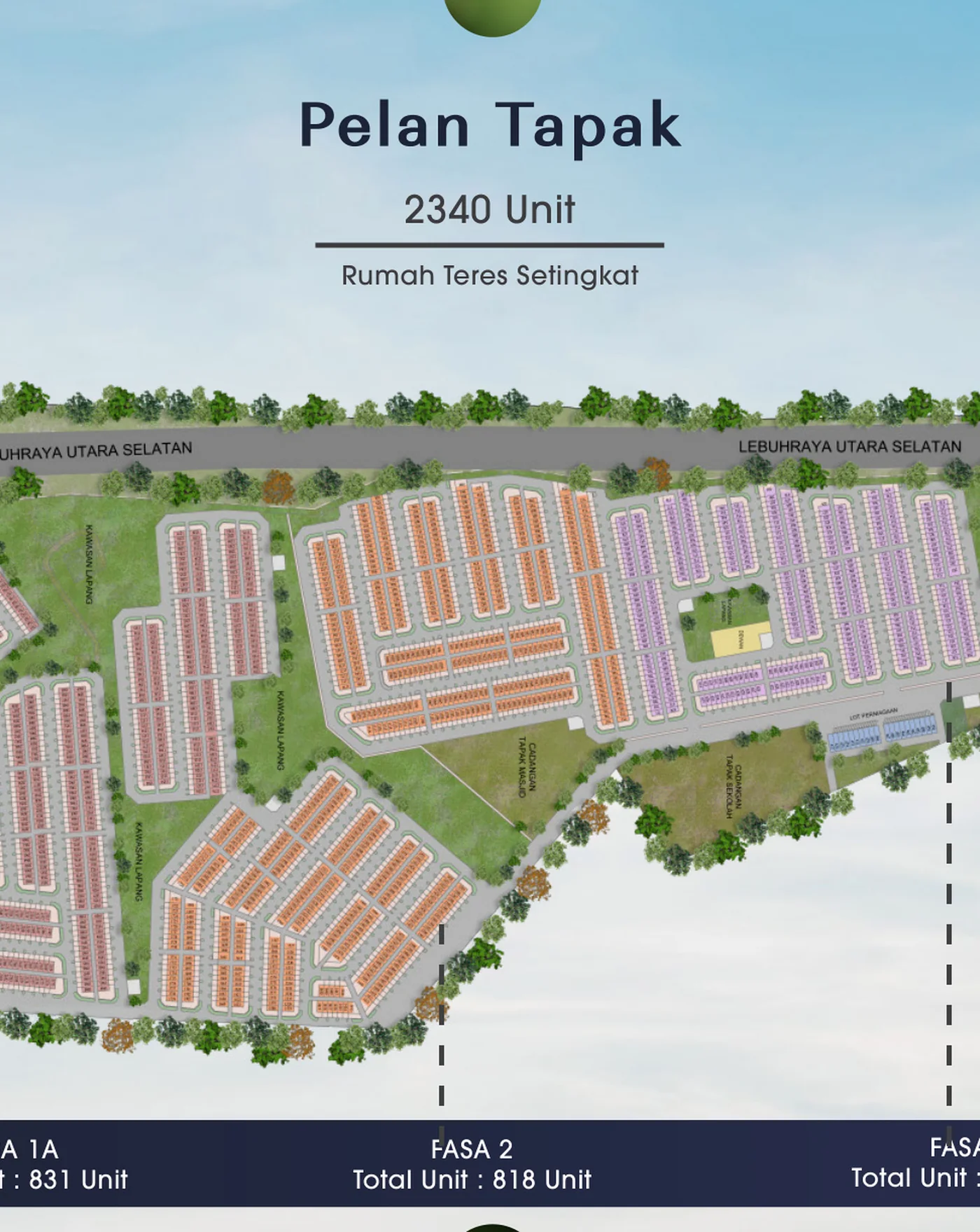 Pelan tapak keseluruhan Lagenda Ardea