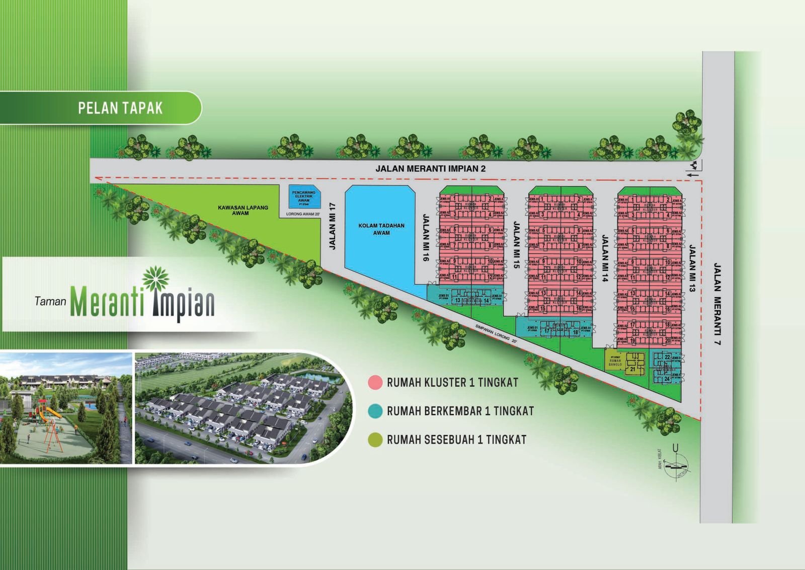 Pelan tapak Taman Meranti Impian