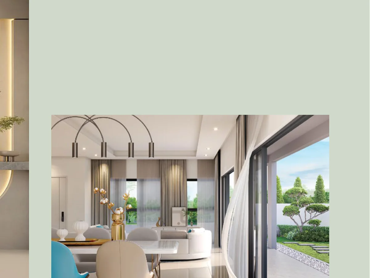 Artist’s impression ruang makan Taman Pinggiran Cyber
